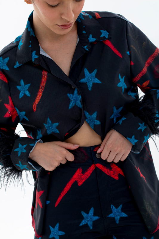 Aetna Black Blouse