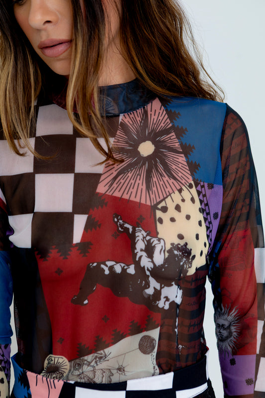 Caos Top Manga Larga